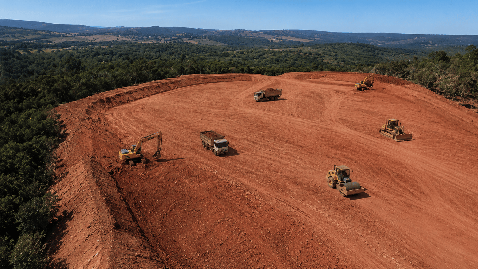 Terraplanagem monitorada pelo VisionPRO